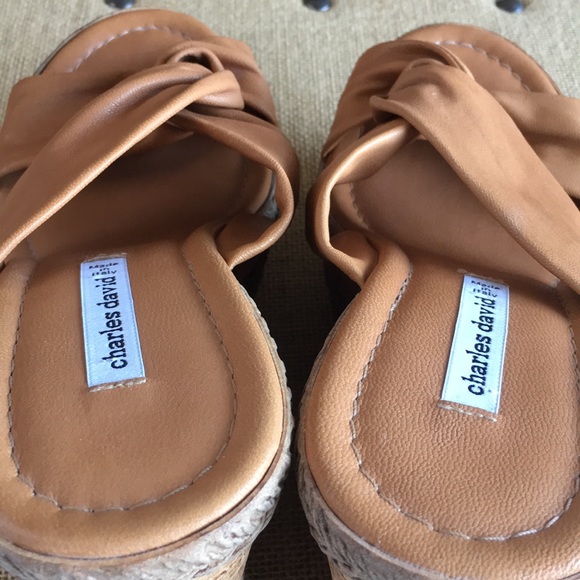 Charles David Leather Wedges - Picture 6 of 8